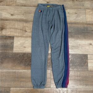 Aviator Nation 5 stripe sweatpants